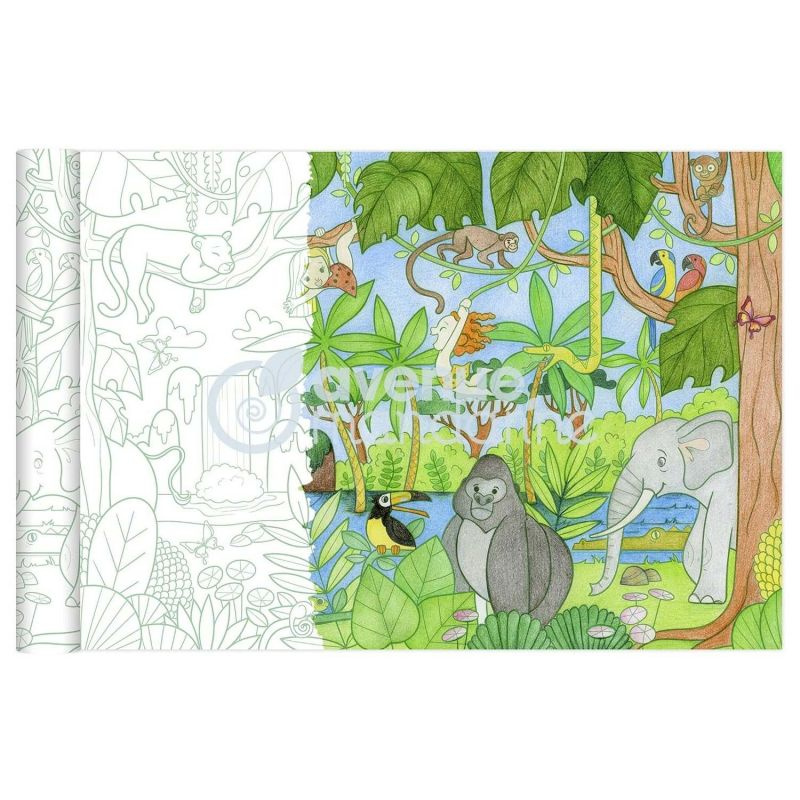 Omalovánky v roli 5x0,35m - džungle