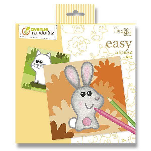 Omalovánky Avenue Mandarine Graffy Easy Farma Avenue Mandarine
