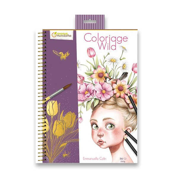 Omalovánky Avenue Mandarine Coloriage Wild A4 Avenue Mandarine