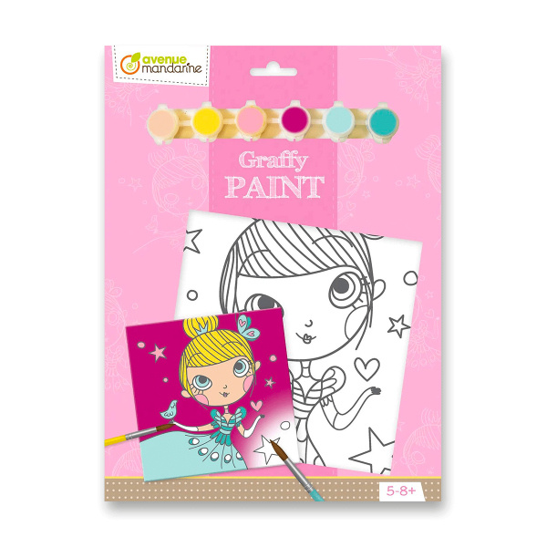 Kreativní sada Avenue Mandarine Graffy Paint - princezna Avenue Mandarine
