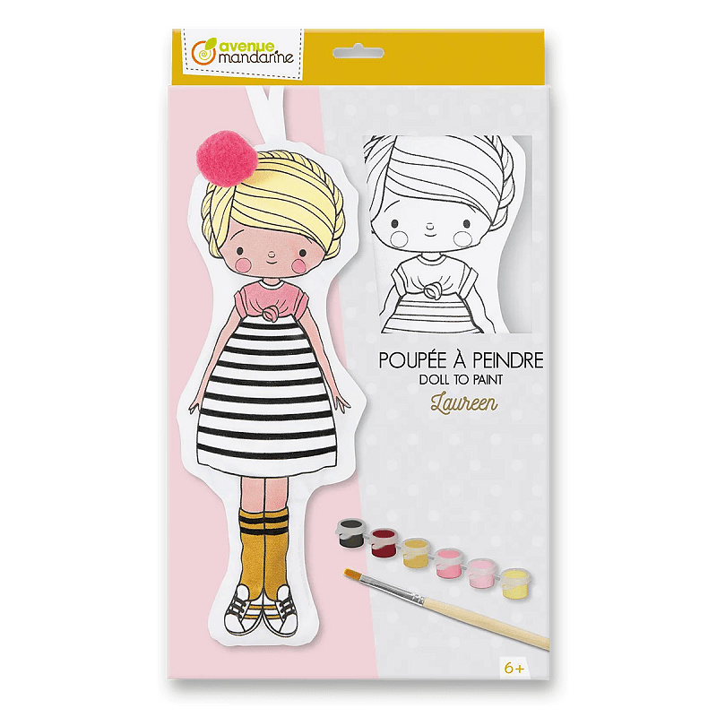 Kreativní sada Avenue Mandarine Doll to Paint Laureen Avenue Mandarine