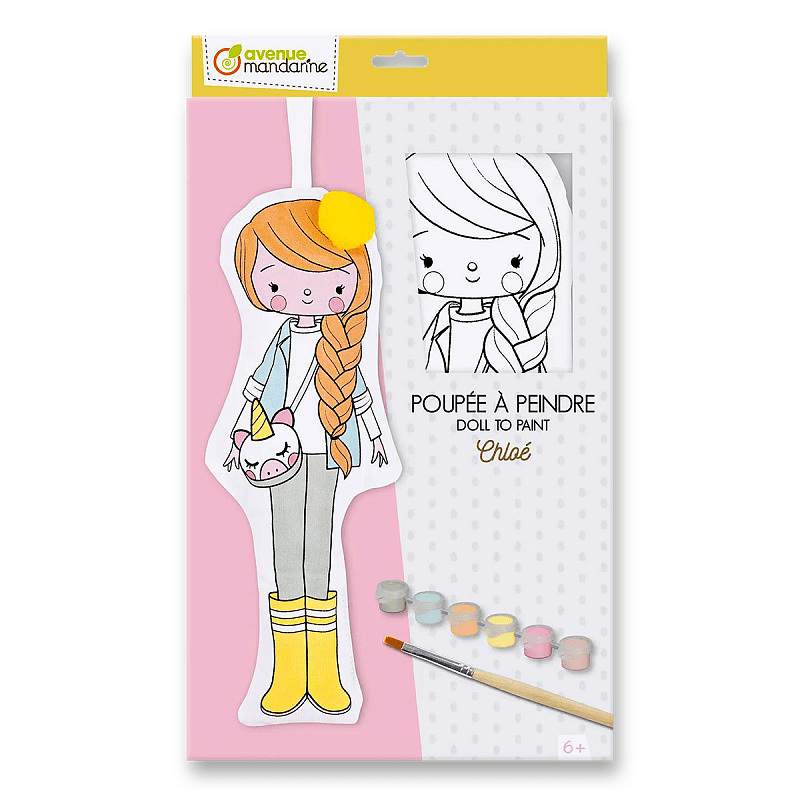 Kreativní sada Avenue Mandarine Doll to Paint Chloé Avenue Mandarine