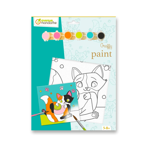 Kreativní sada Avenue Mandarine Graffy Paint - kočka Avenue Mandarine
