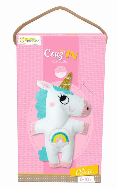 Kreativní sada Avenue Mandarine Dětské šití jednorožec Alicia Avenue Mandarine
