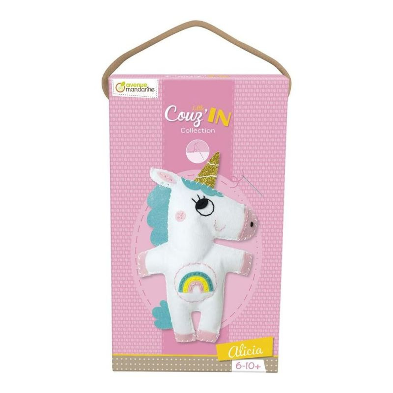 Kreativní sada Avenue Mandarine Dětské šití jednorožec Alicia Avenue Mandarine