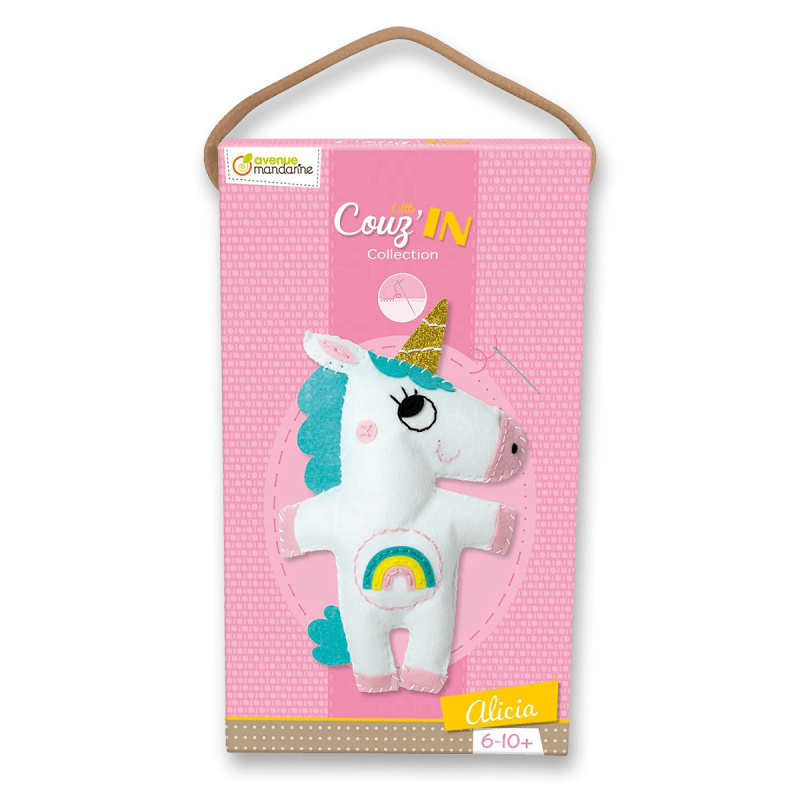Kreativní sada Avenue Mandarine Dětské šití jednorožec Alicia Avenue Mandarine