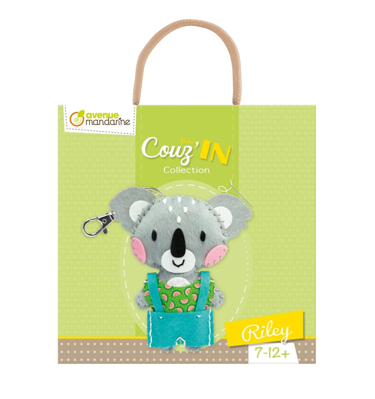 Kreativní sada Avenue Mandarine Přívěšek k ušití - koala Riley Avenue Mandarine