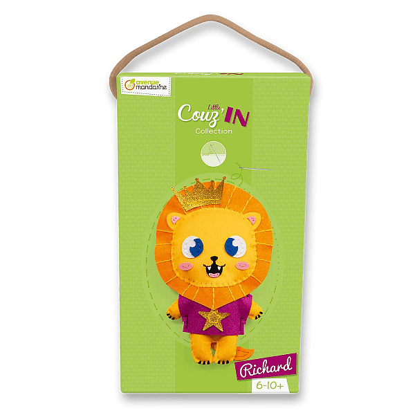 Kreativní sada Avenue Mandarine Dětské šití lev Richard Avenue Mandarine