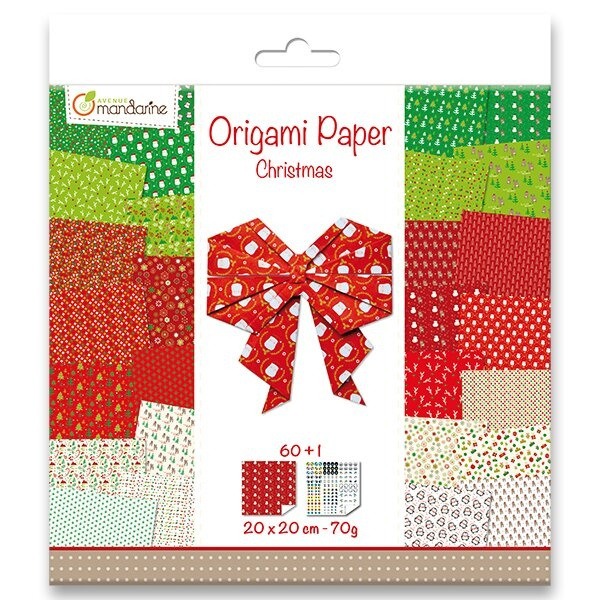 Sada papírů Clairefontaine Origami Christmas 1 60 listů Clairefontaine