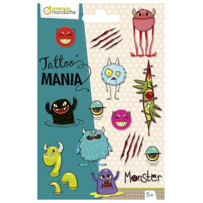 Tetování dočasné Tattoo Mania - příšerky (1ks)