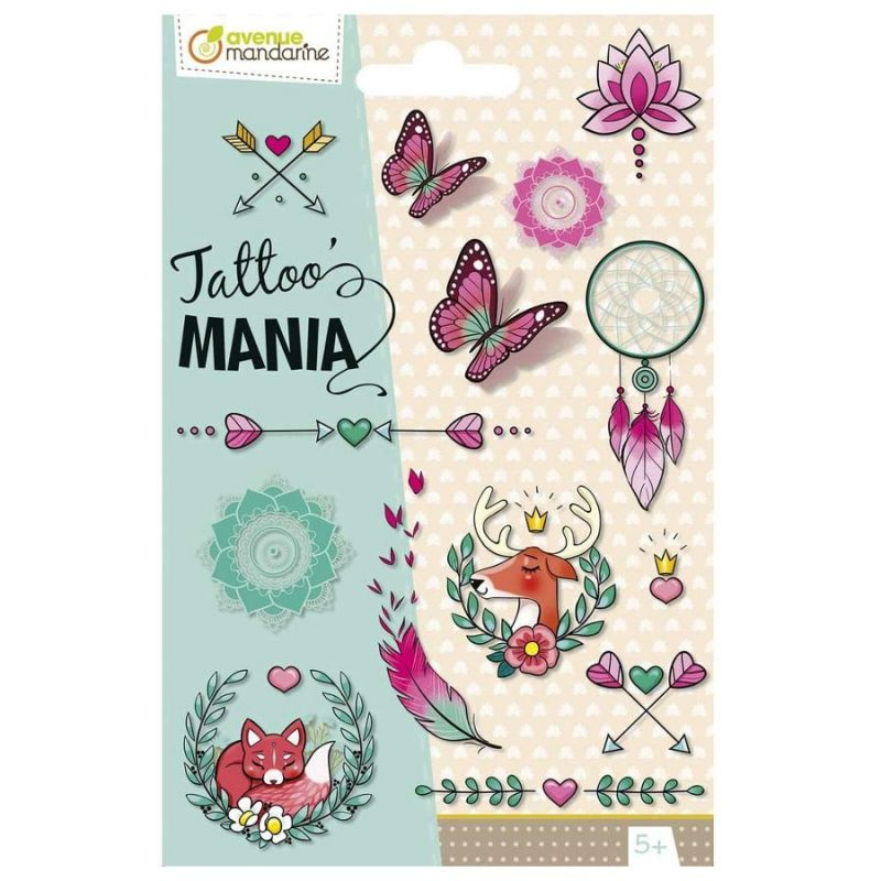 Tetování dočasné Tattoo Mania - mix vzorů (1ks)