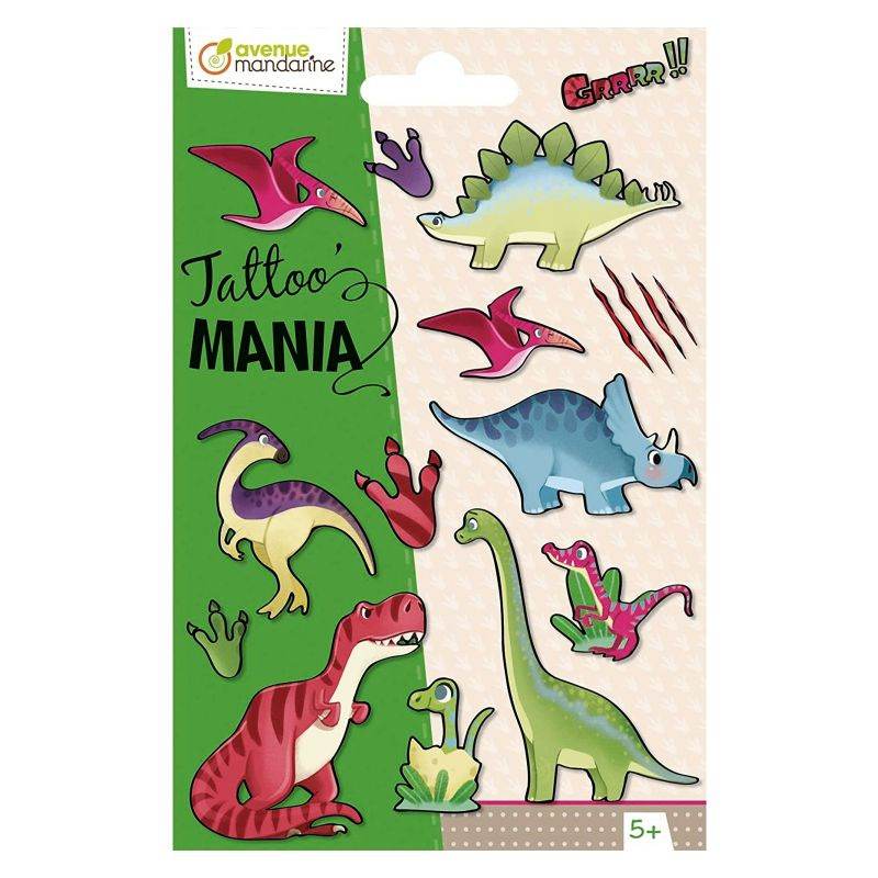 Tetování dočasné Tattoo Mania - dinosauři (1ks)