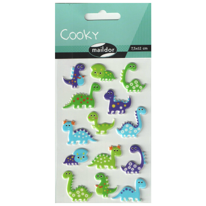 Samolepky Maildor 3D Cooky Dinosauři Maildor