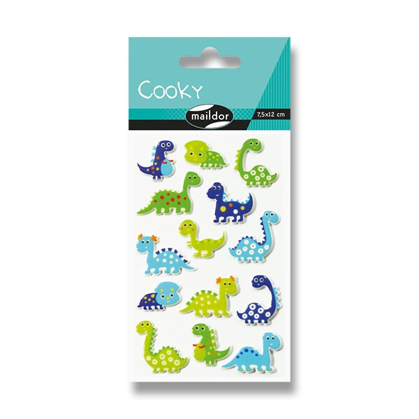 Samolepky Maildor 3D Cooky Dinosauři Maildor
