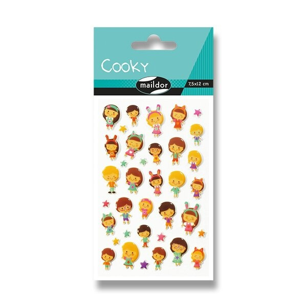 Samolepky Maildor 3D Cooky Kawai panenky Maildor
