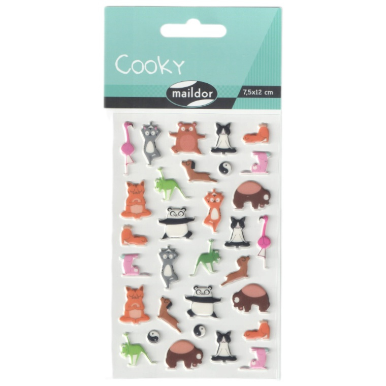 Samolepky Cooky - Zvířecí jóga