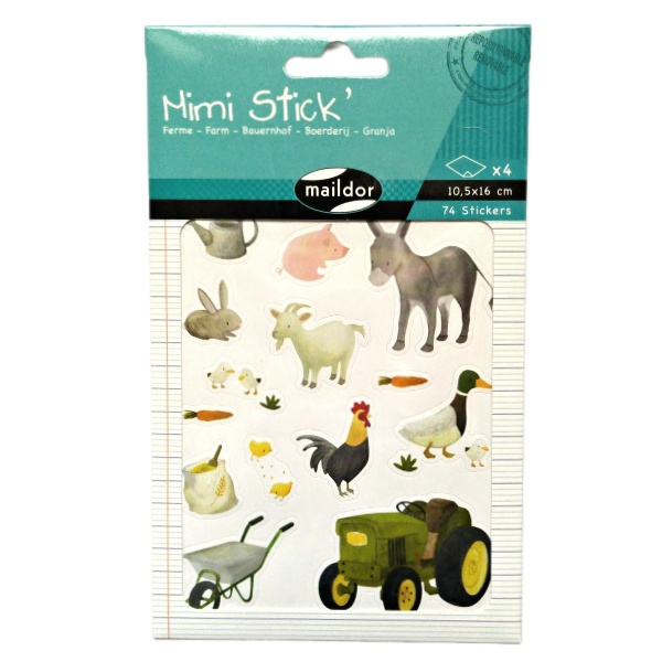 Samolepky Mimi - Zvířata z farmy (4ks)