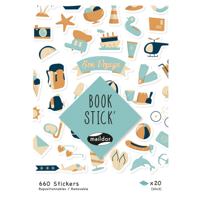 Samolepky BOOK STICK´- Cestování (660ks)