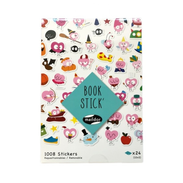 Samolepky BOOK STICK´- Srdíčko (1008ks)