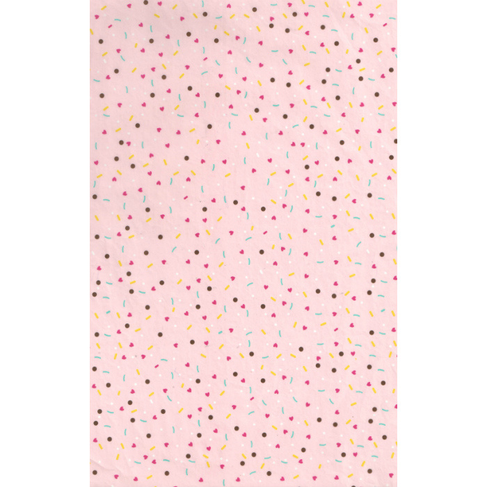 Papír Décopatch (1ks) Růžový s drobnými ornamenty