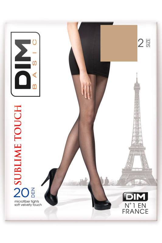 Silonkové punčocháče Dim Sublime Touch 20 DEN Barva: Béžová, Velikost: S