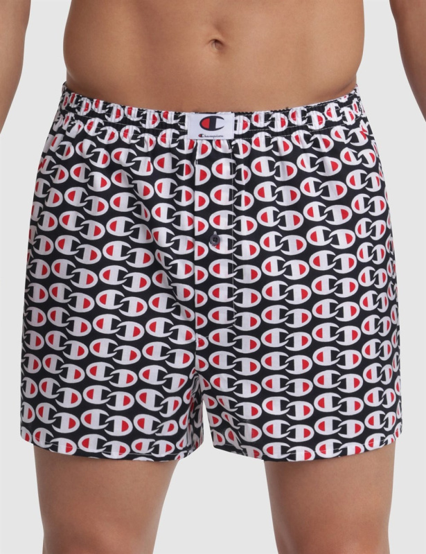 Trenýrky CHAMPION LOOSE BOXER ROCHESTER černé Barva: Bílá, Velikost: 2XL