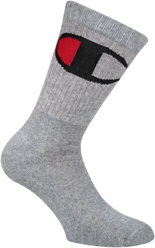 Champion Ponožky CREW SOCKS ROCHESTER BIG C šedé Barva: Šedá, Velikost: 35-38