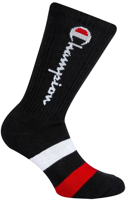 Ponožky CHAMPION CREW SOCKS ROCHESTER AUTHENTIC černé Barva: Černá, Velikost: 39-42
