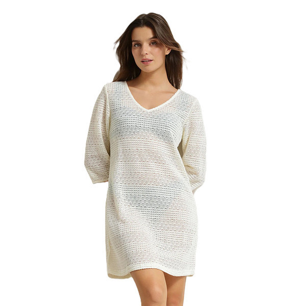 Dámské plážové šaty DDEPS SHELL DRESS - DIM  smetanová 38