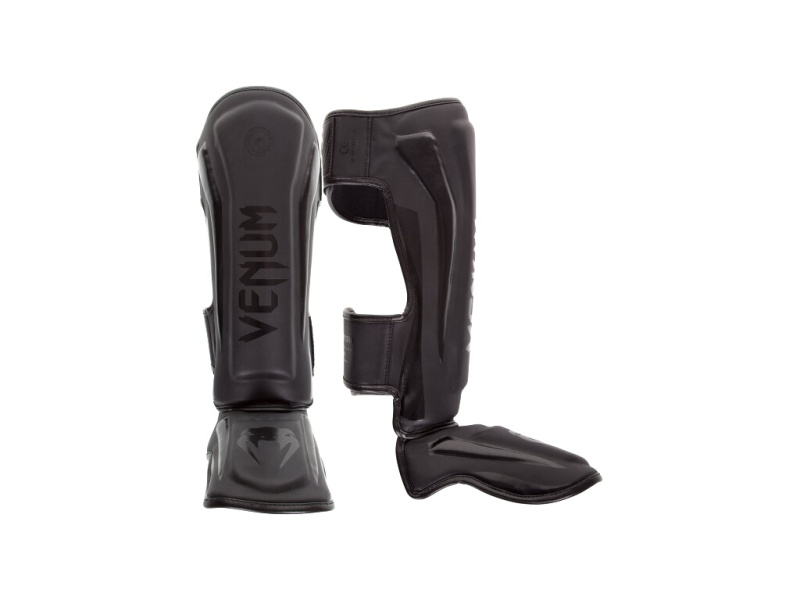 Venum Elite Standup Shin guards, Matte/Black Velikost: L