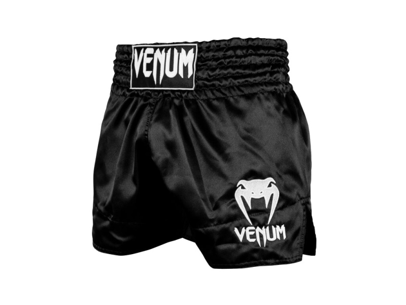 Venum Classic Muay Thai Shorts - Black/White Velikost: XXL