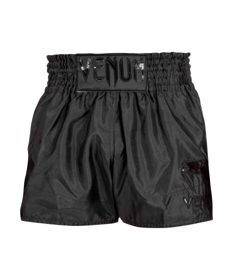 Venum Classic Muay Thai Shorts - Black/Black Velikost: XL