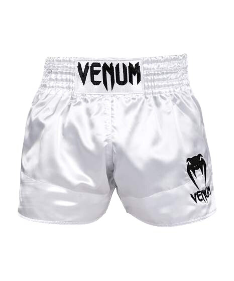 Venum Classic Muay Thai Shorts - White/Black Velikost: XXL