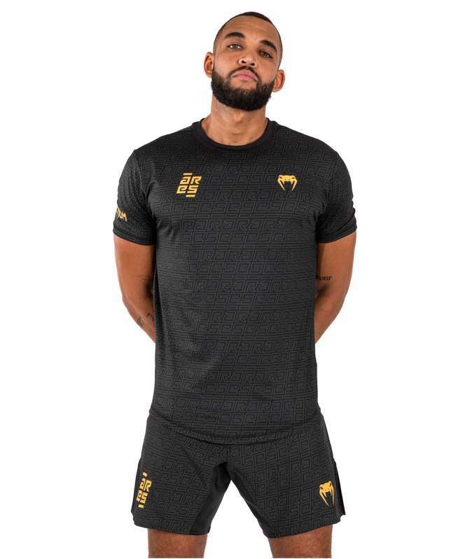 Venum X Ares 2.0 Dry Tech T-Shirt - Black/Gold Velikost: S
