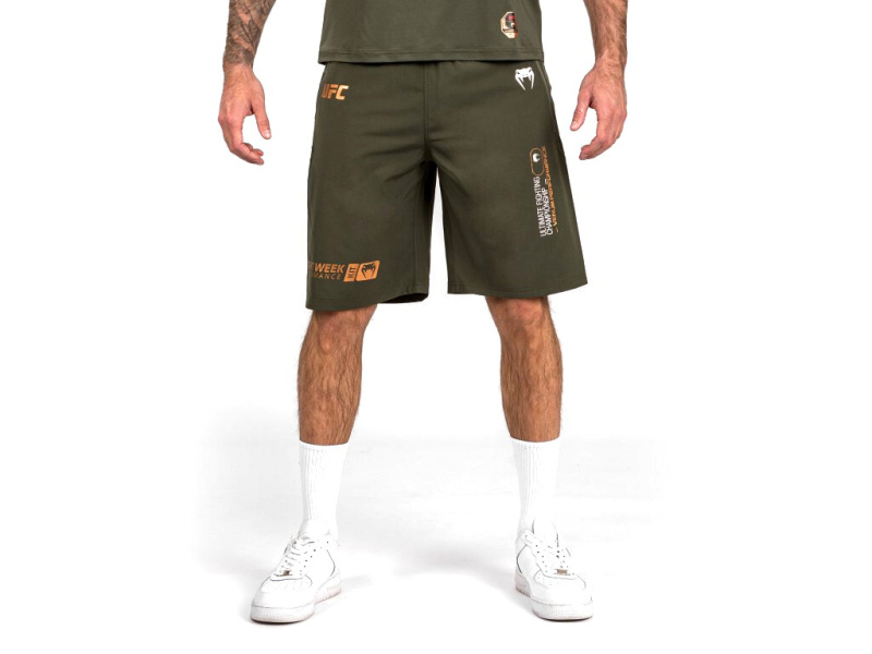 UFC Adrenaline by Venum Fight Week Men’s Performance Shorts, Khaki/Bronze Velikost: XXL