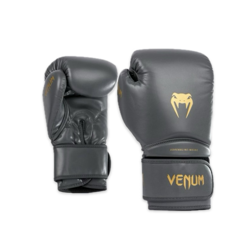 Venum Contender 1.5 Boxing Gloves - Grey/Gold Velikost: 12oz