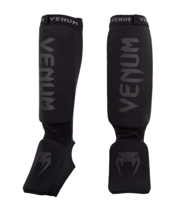 Venum Kontact Shin Guards, Black/Black Velikost: XL