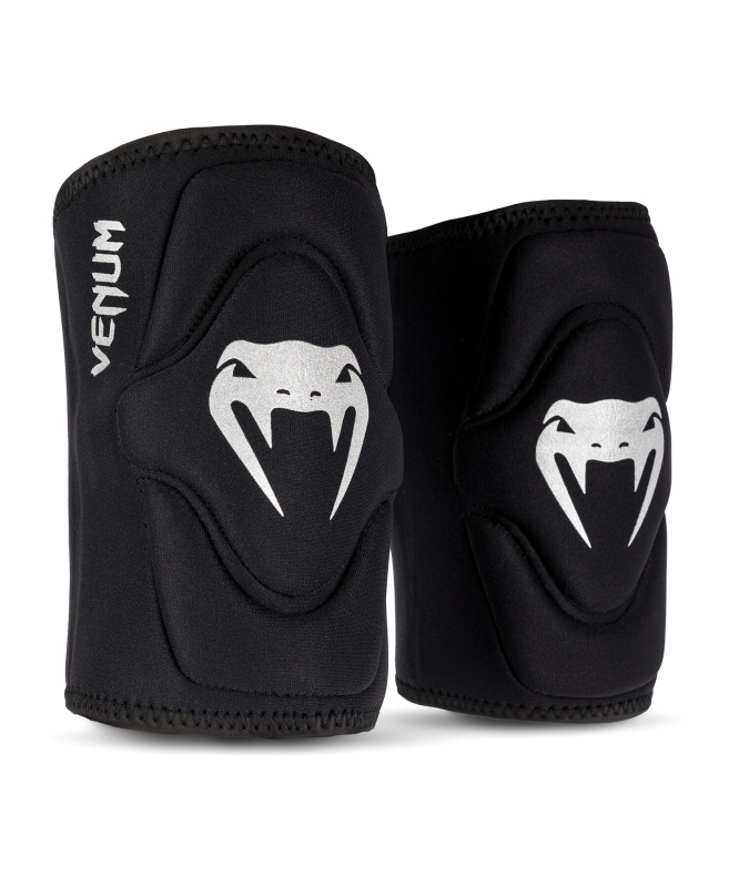 Venum Kontact Knee Pads, Pár, Black/Silver Velikost: S
