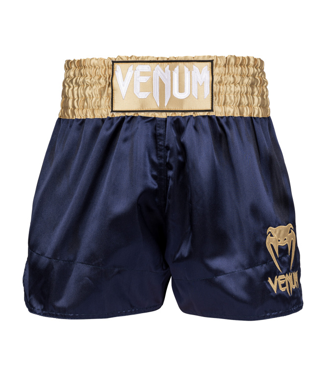 Venum Classic Muay Thai Shorts - Navy Blue/Gold Velikost: XXL