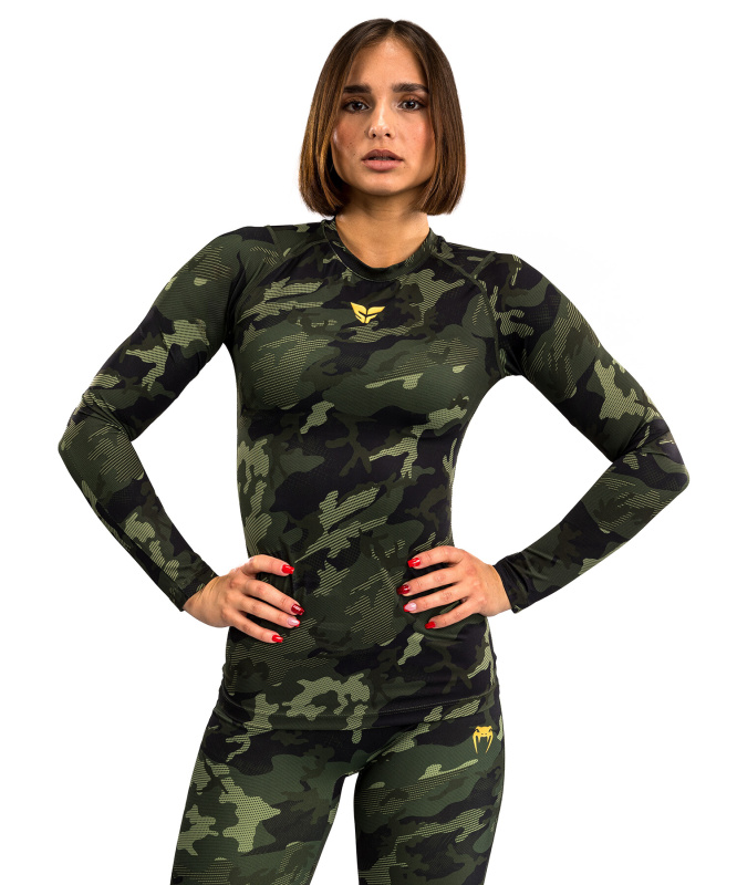 Venum x Sophia Rose Women’s Long Sleeve Rashguard - Forest Camo Velikost: XL