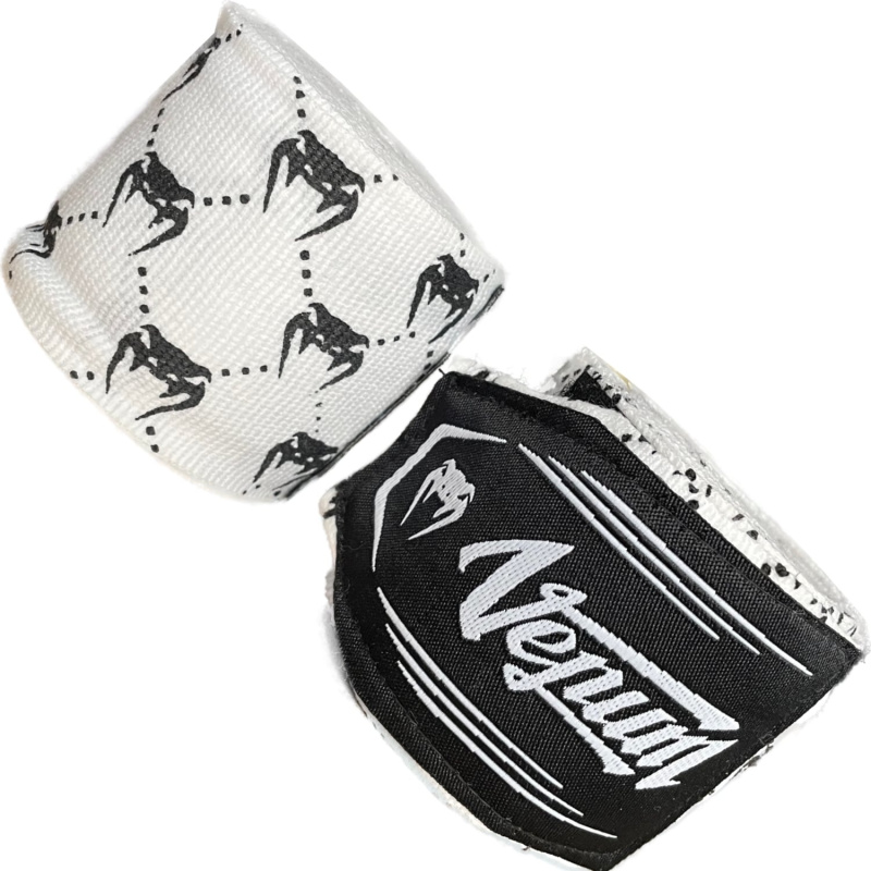 Venum Hand Wraps - White/Black, 4 m