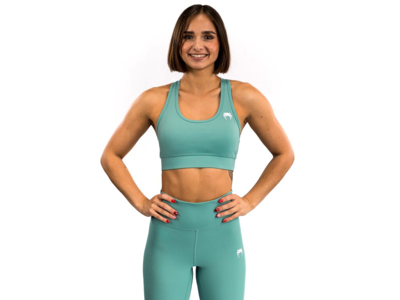 Venum Essential Women's Medium Impact Sports Bra - Aqua Green Velikost: M