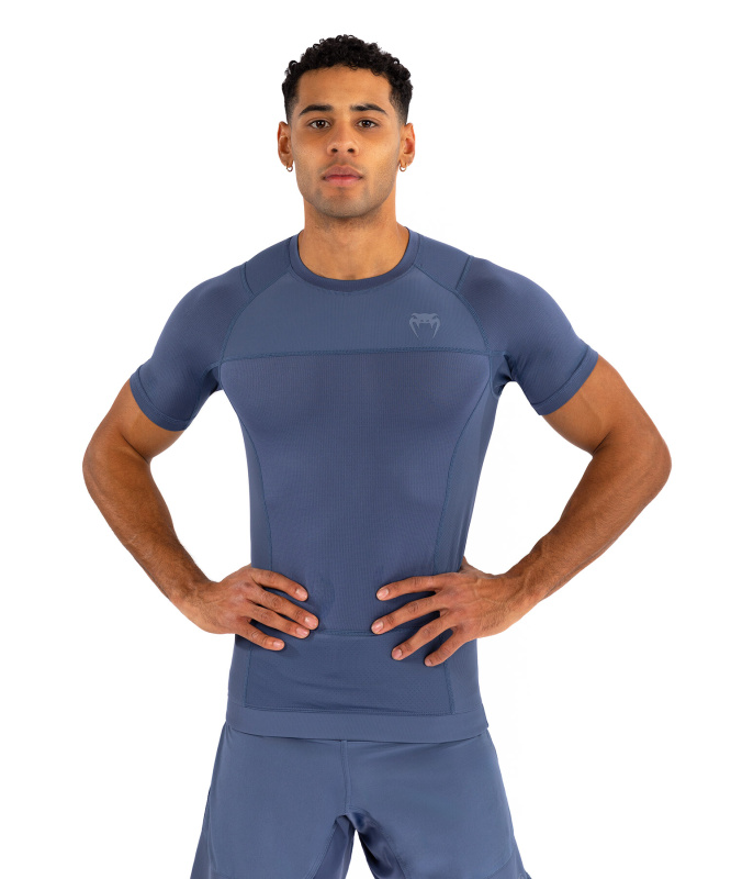Venum G-Fit Air Men's Short Sleeve Rashguard - Foggy Blue Velikost: XXL