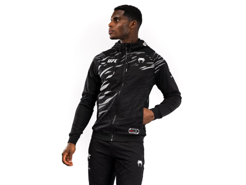 UFC Fusion by Venum Authentic Fight Night Men’s Walkout Hoodie - Black Velikost: L