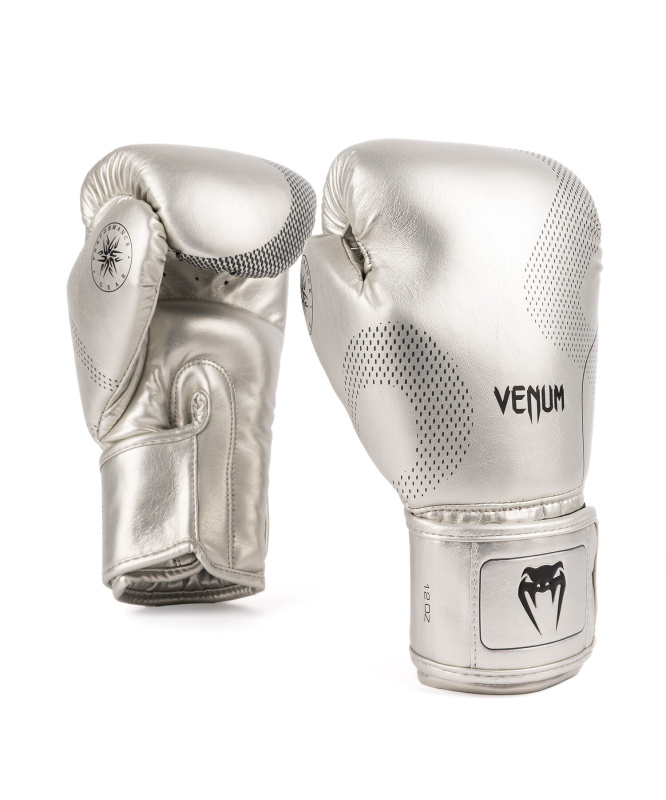 Venum Nexus Boxing Gloves - Silver/Black Velikost: 12oz
