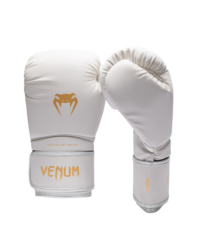 VENUM Contender 1.5 Boxing Gloves - Ivory/ Gold Velikost: 16oz