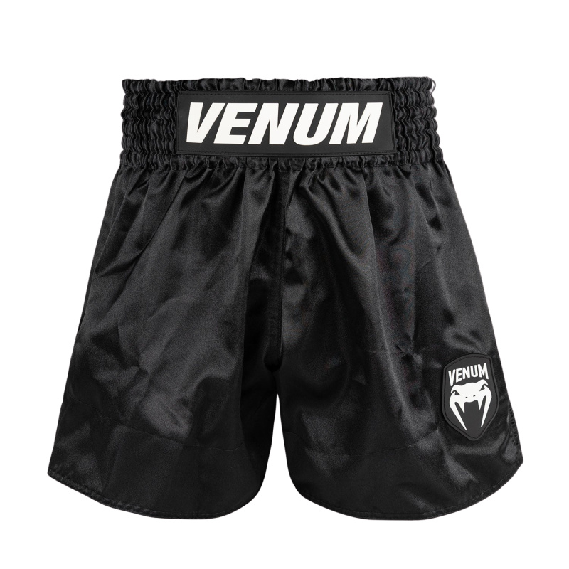 Venum Classic Evo Muay Thai Shorts - Black/White Velikost: M