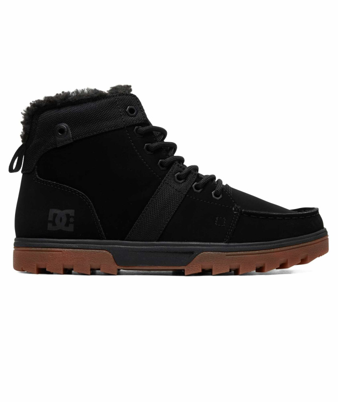 Dc shoes pánské boty Woodland Black/Gum | Černá | Velikost 9,5 US