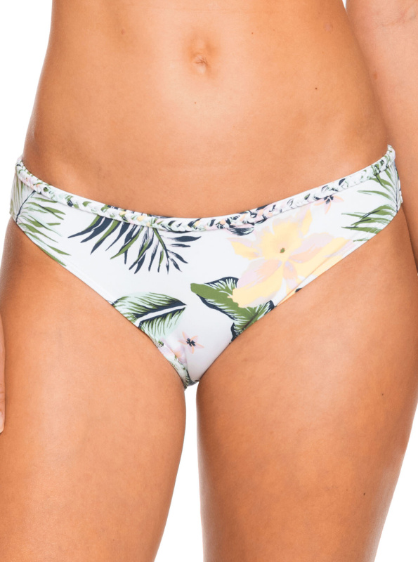 Roxy dámské plavky Bloom Full kalhotky Bright White Praslin | Bílá | Velikost S