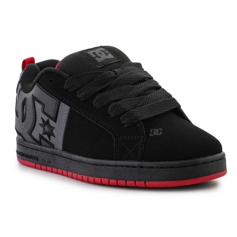 Dc shoes pánské boty Court Graffik Black / Grey / Red | Černá | Velikost 9 US
